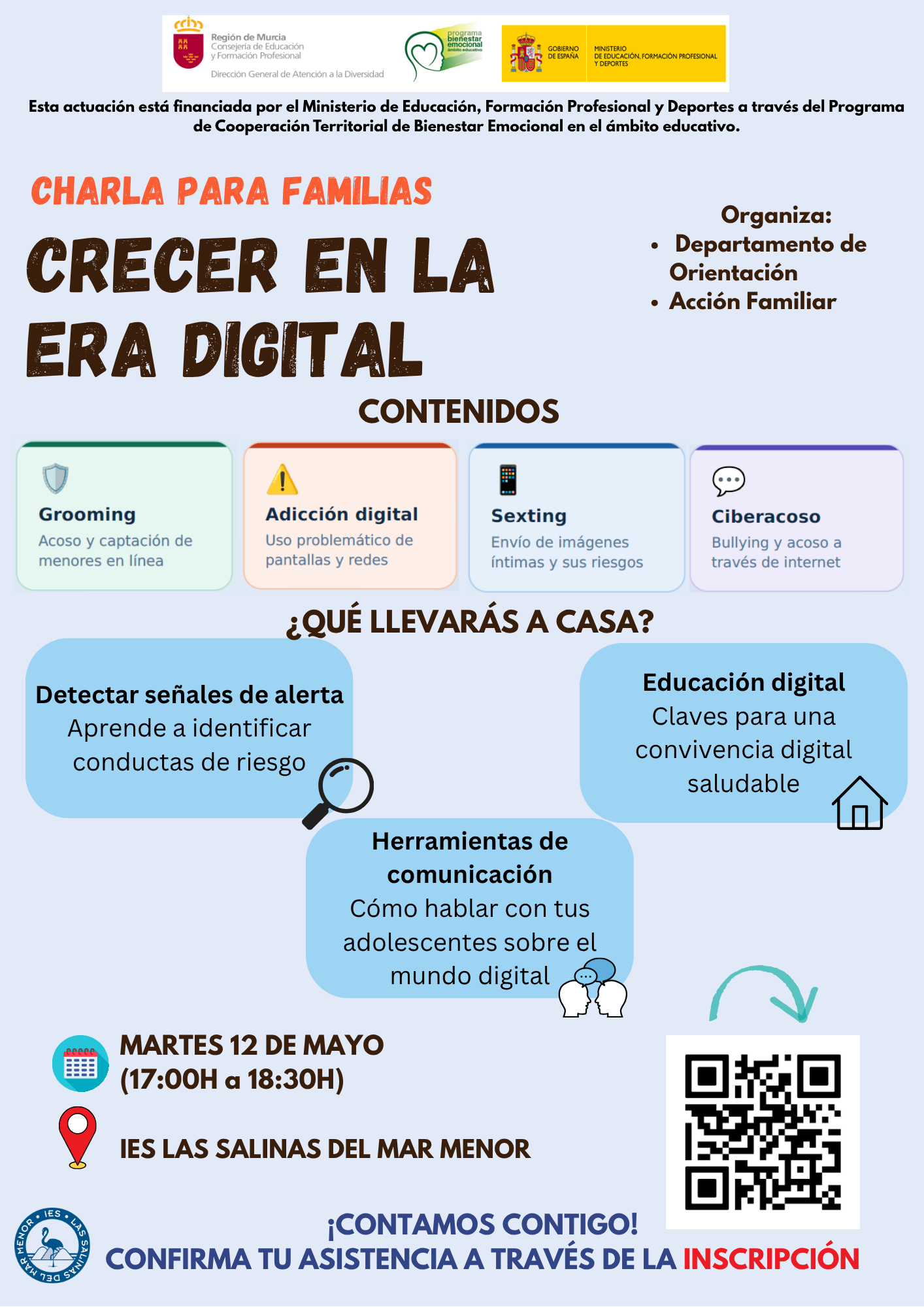 CHARLA FAMILIAS 12 MAYO